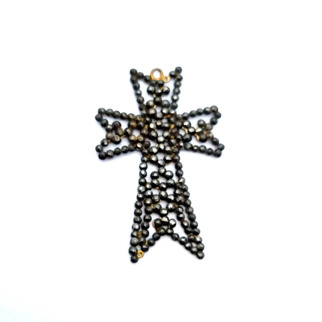 Cruz georgiana colgante de cruz antigua joyería acero