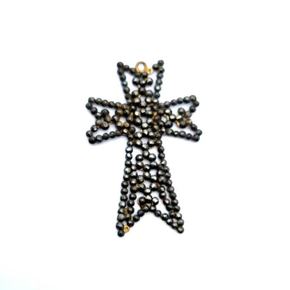 Cruz georgiana colgante de cruz antigua joyería acero