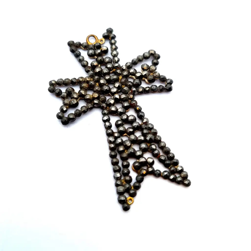 Cruz georgiana colgante de cruz antigua joyería acero