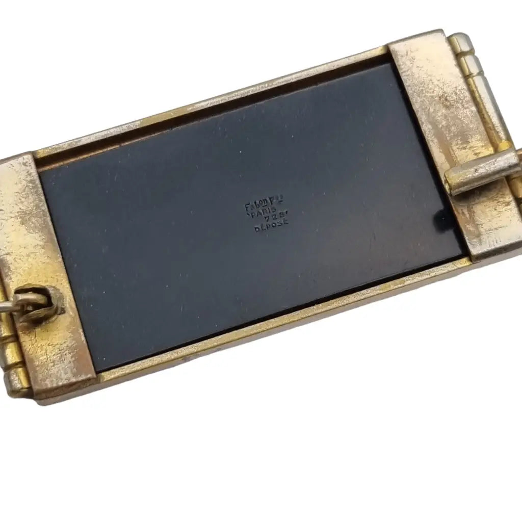 Fabon Fse Paris 725 Deposé Broches vintage art deco para mujer broche negro