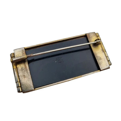 Fabon Fse Paris 725 Deposé Broches vintage art deco para mujer broche negro