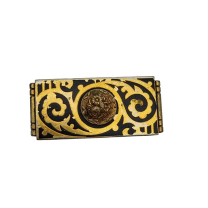 Fabon Fse Paris 725 Deposé Broches vintage art deco para mujer broche negro