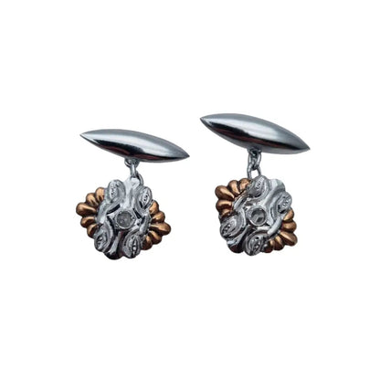 Gemelos para hombre tachuelas de camisa Art Deco botones manga vintage