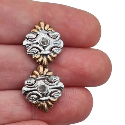 Gemelos para hombre tachuelas de camisa Art Deco botones manga vintage