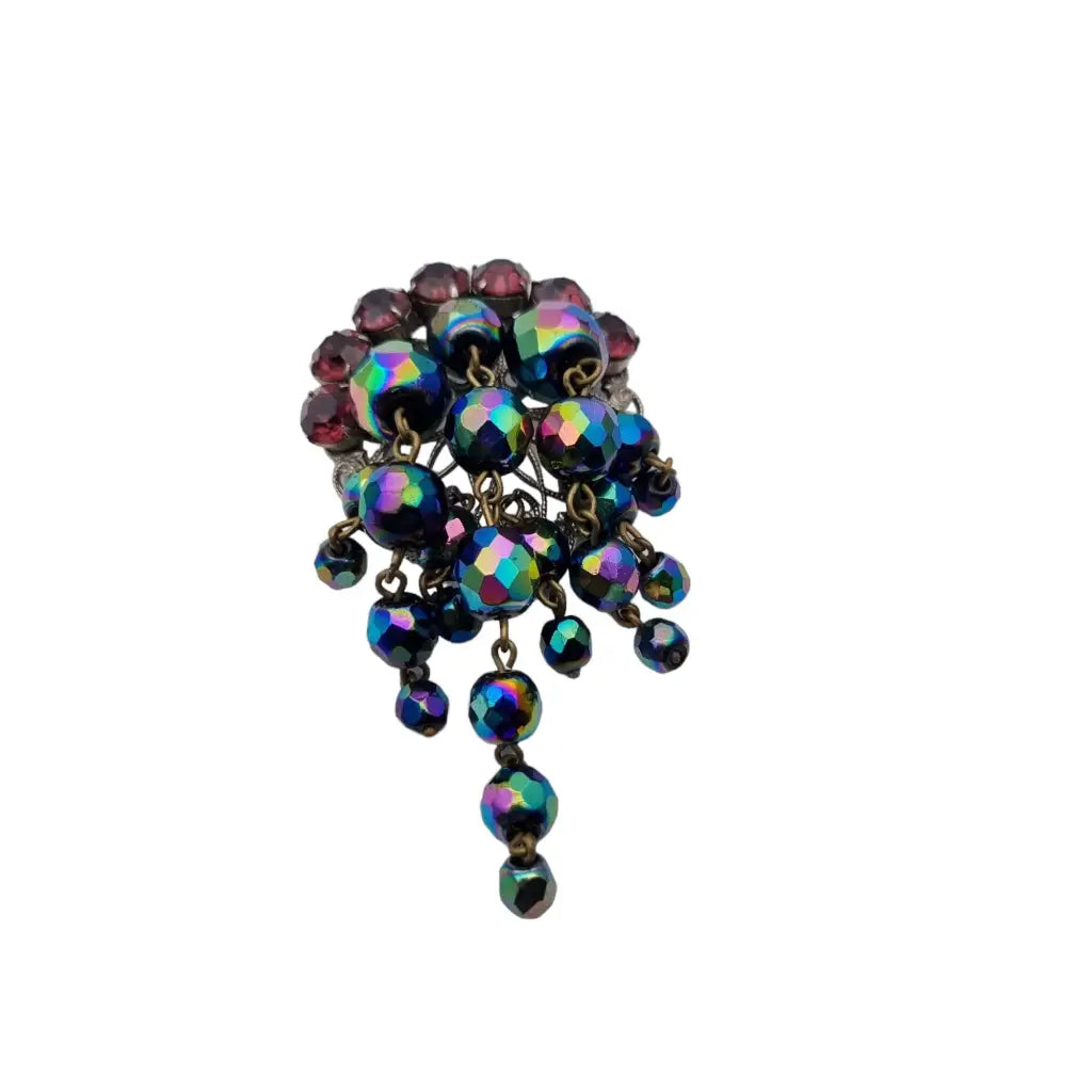 Broche cascada aurora boreal vintage bisutería broche lágrima regalos