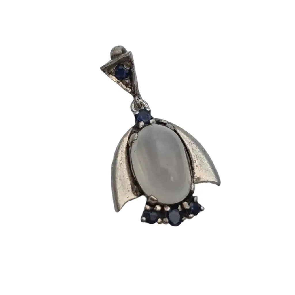 Colgante piedra colgante plata mujer charm azul regalos para ella Circa