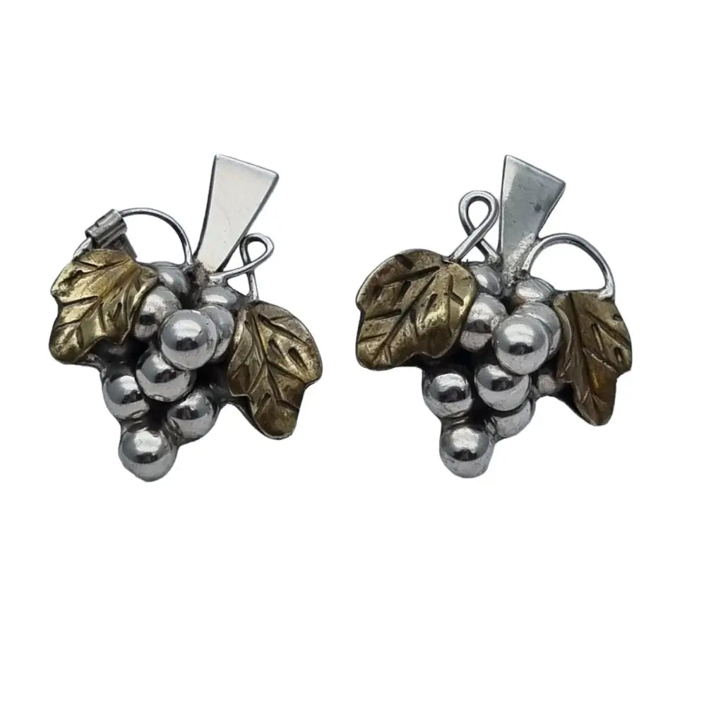 Pendientes de racimo uvas plata México para mujer joya Boho