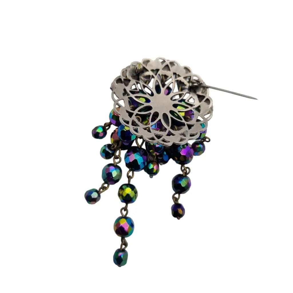 Broche cascada aurora boreal vintage bisutería broche lágrima regalos