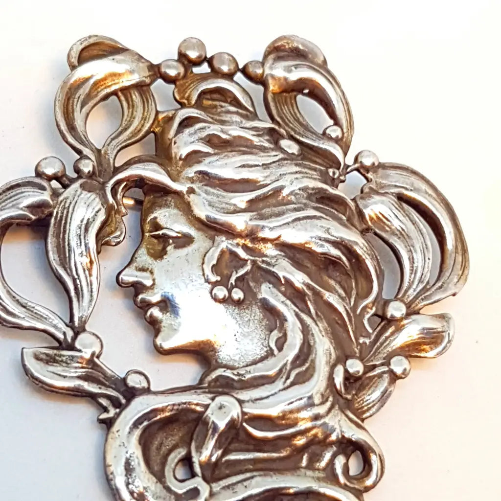 Broche art nouveau broche antiguo hermoso modernista-art nouveau. Señora