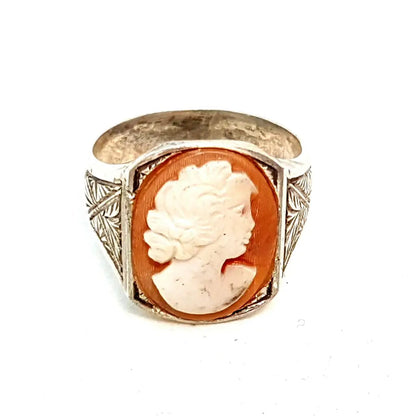 Anillo camafeo de plata victoriana para mujer ley regalos