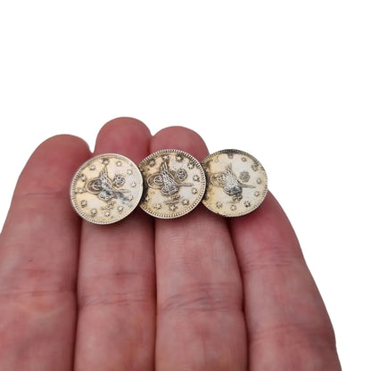Joyas de monedas para mujer joyas plata broche vintage