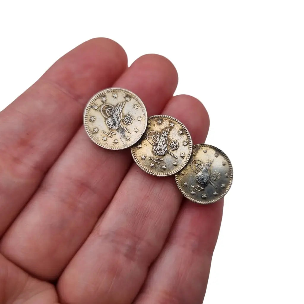Joyas de monedas para mujer joyas plata broche vintage