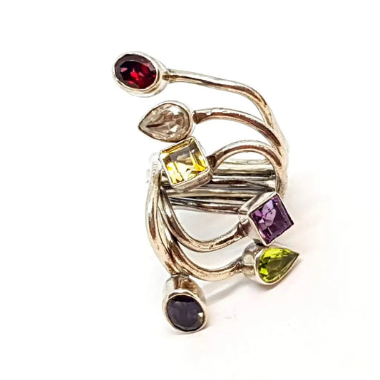 Anillos multipiedra vintage anillos de plata piedras originales regalos