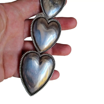 Shiebler sterling George W Romantic Old Law Puffy Heart Shaped Love