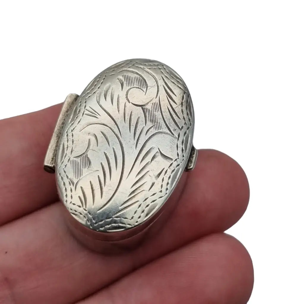 Caja vintage de plata 925 y exquisito troquelado. Circa 1990.