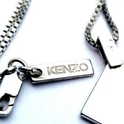 Collar Kenzo Paris Sterling Silver Lariat colgante de plata joyería Made