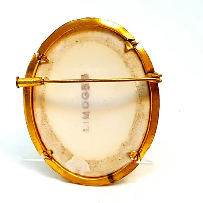 Broche Vintage/Broche Limoges/Broche Francés. de porcelana Limoges.