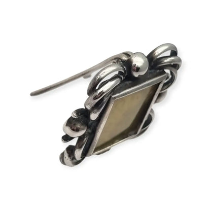 Marco de viaje en plata con imagen San Antonio Padua y Niño Jesús