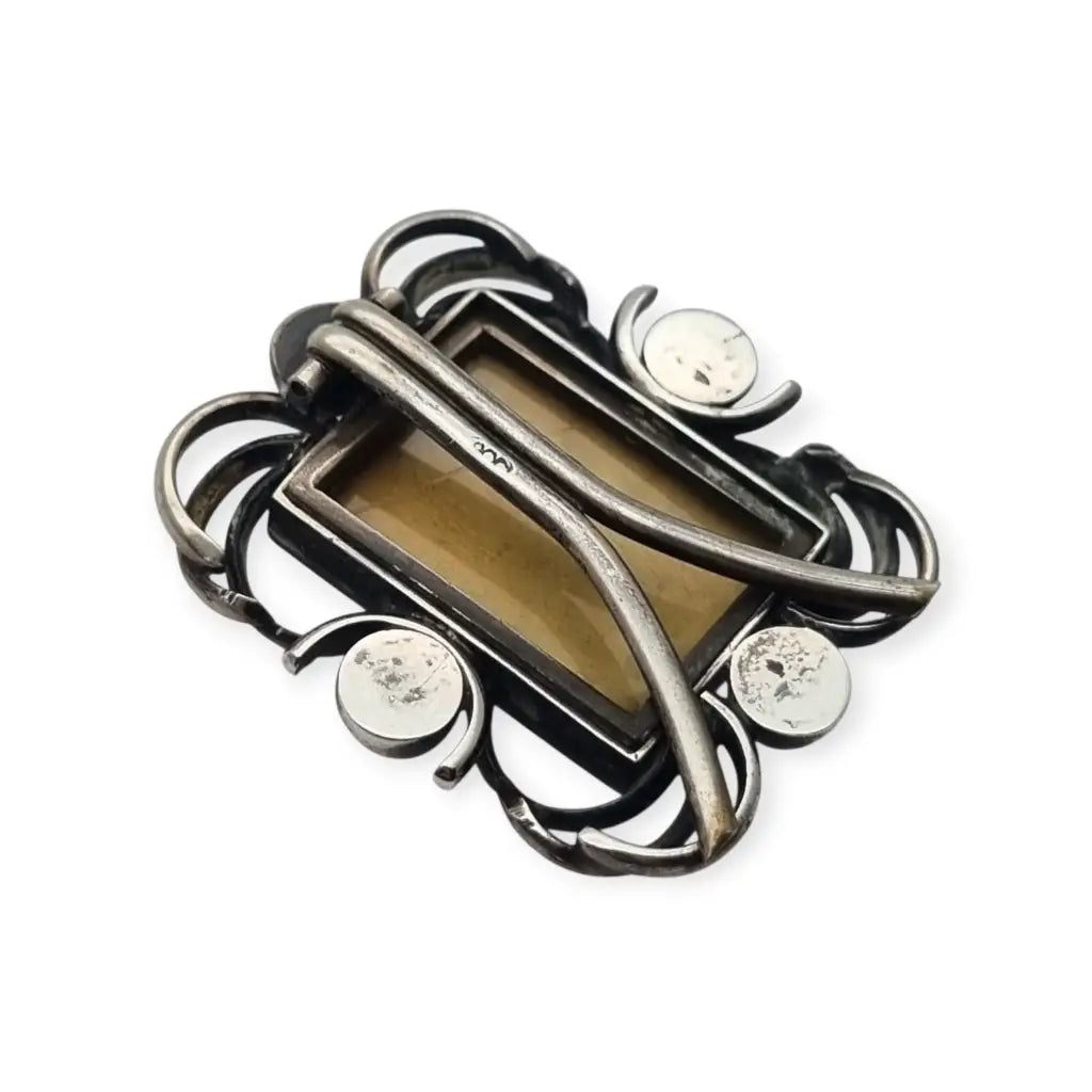 Marco de viaje en plata con imagen San Antonio Padua y Niño Jesús