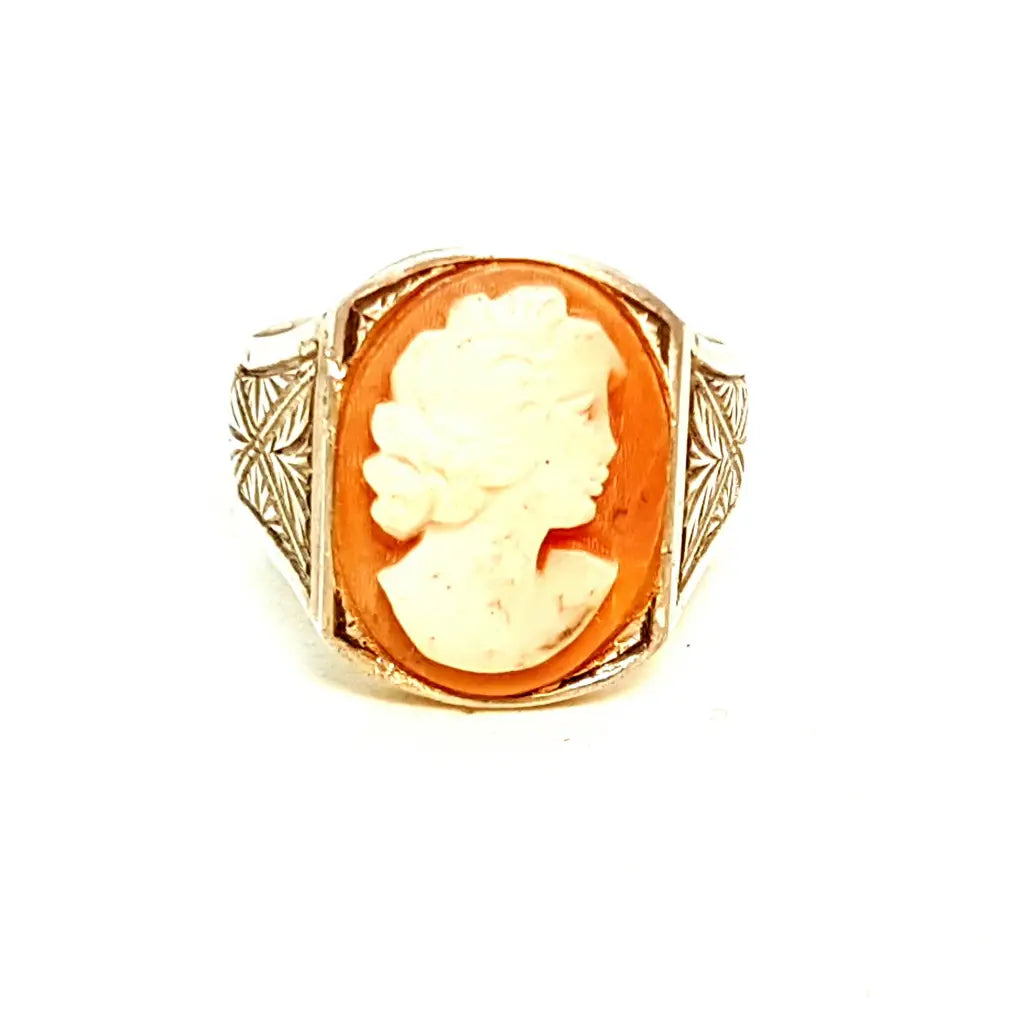 Anillo camafeo de plata victoriana para mujer ley regalos