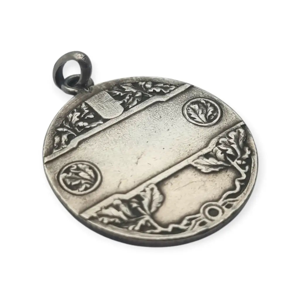 Medalla modernista de fútbol en plata 925 joyería deportiva regalo