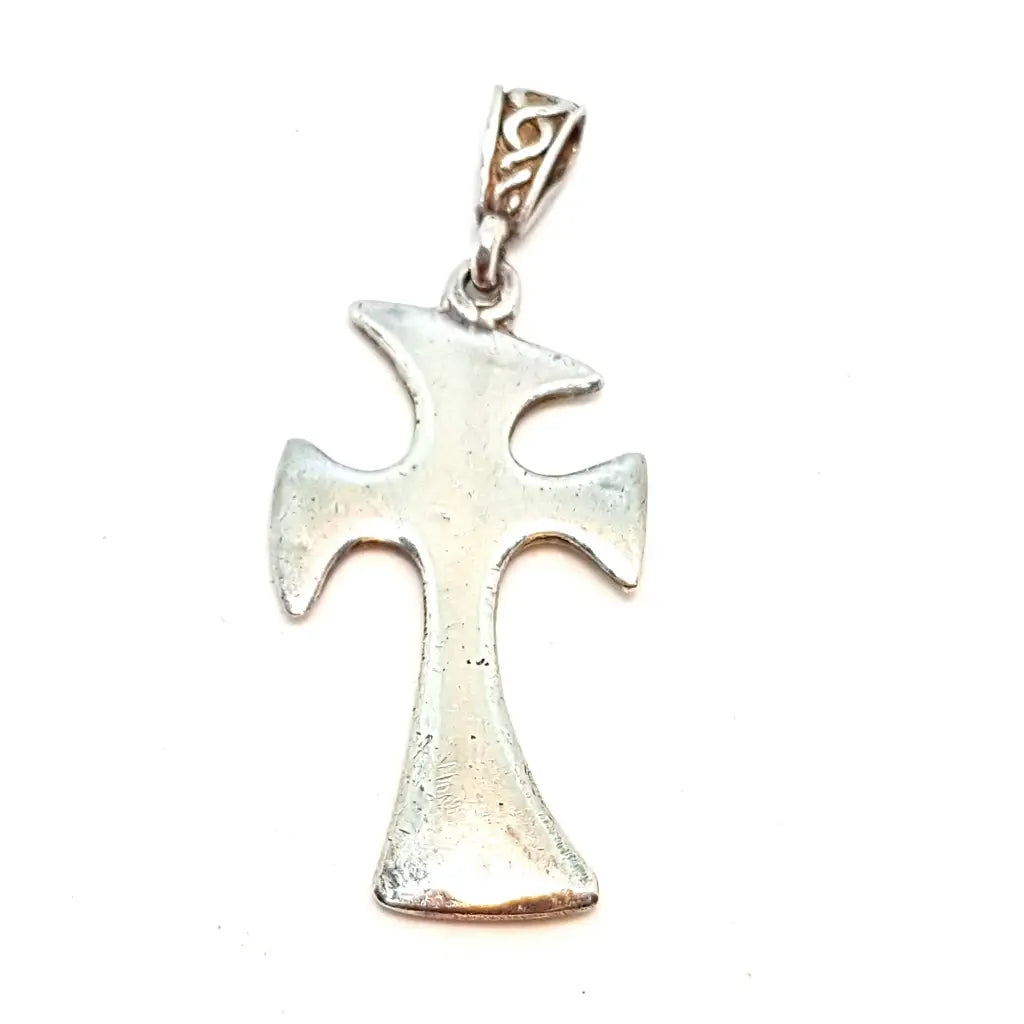 Colgante de cruz plata para mujer joyería religiosa