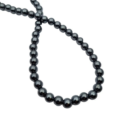 Collar de perlas hematites para mujer gargantilla