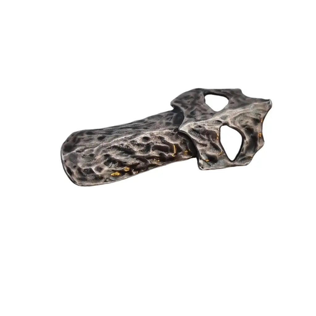 Pasador de plata máscara vintage joyería abstracta pasador