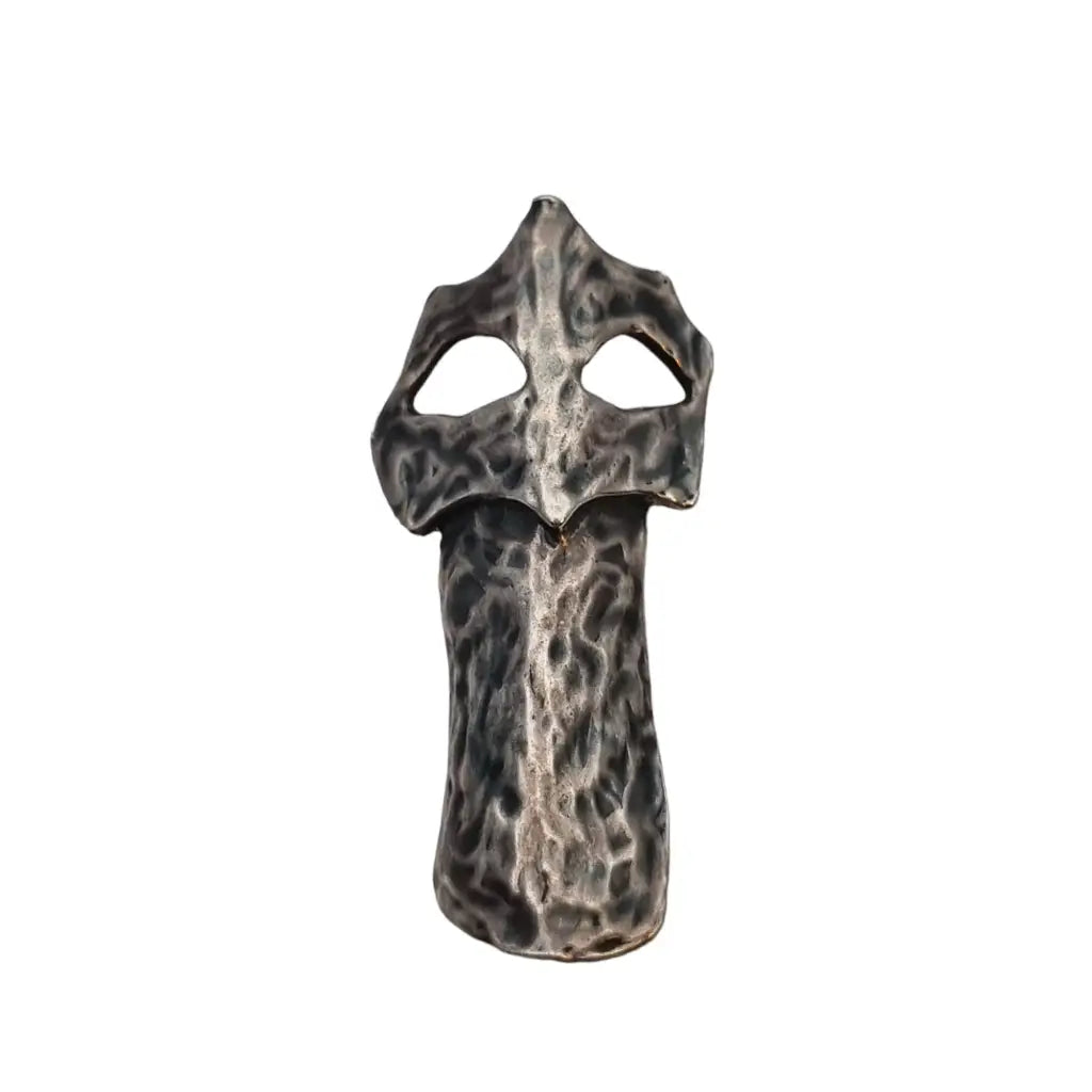 Pasador de plata máscara vintage joyería abstracta pasador