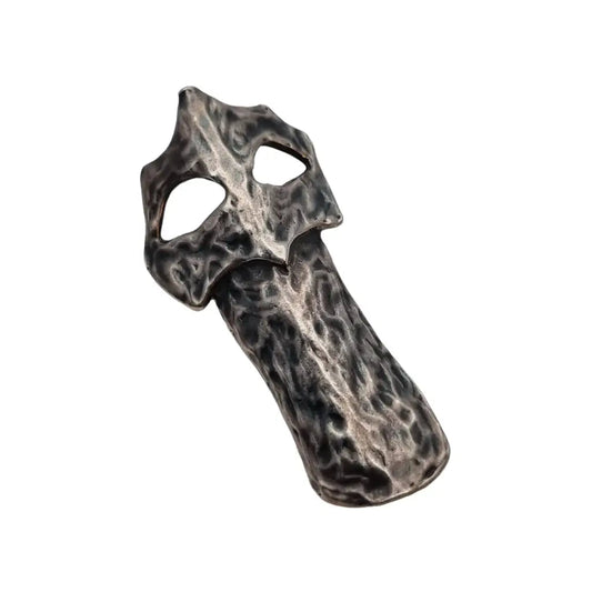 Pasador de plata máscara vintage joyería abstracta pasador