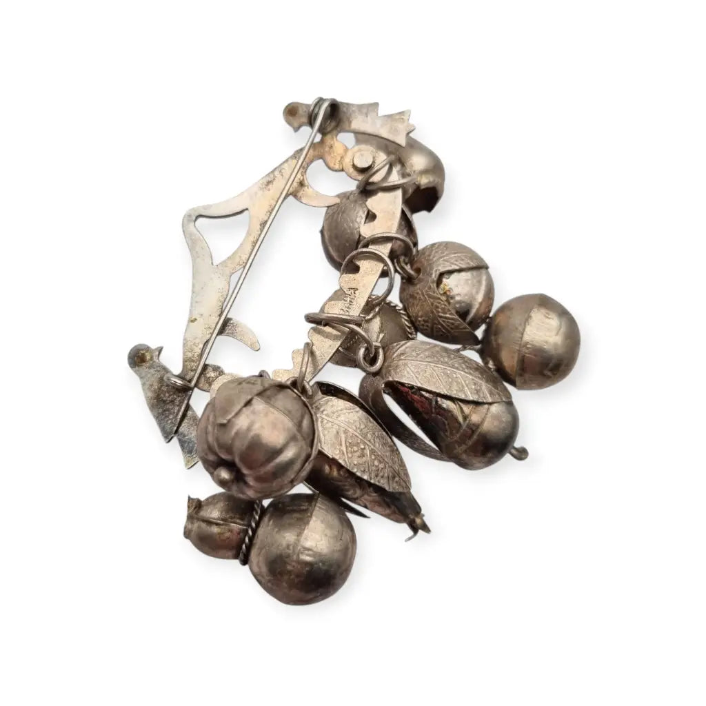 Penca de Balangandã Gerson Bahia firmado broche amuleto brasileño con dijes