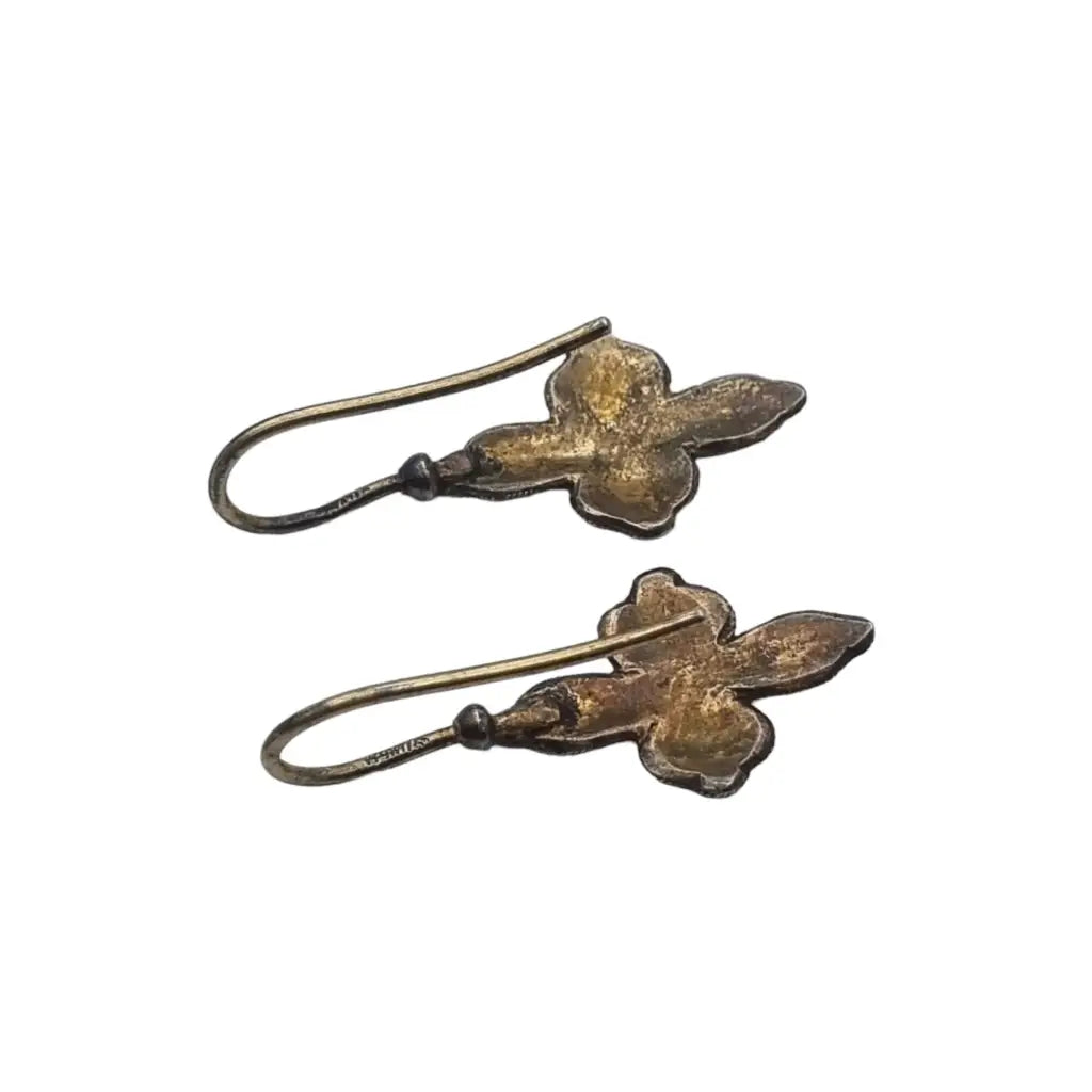 Pendientes de flor salvia Shashi esmalte azul vintage regalos para mujeres