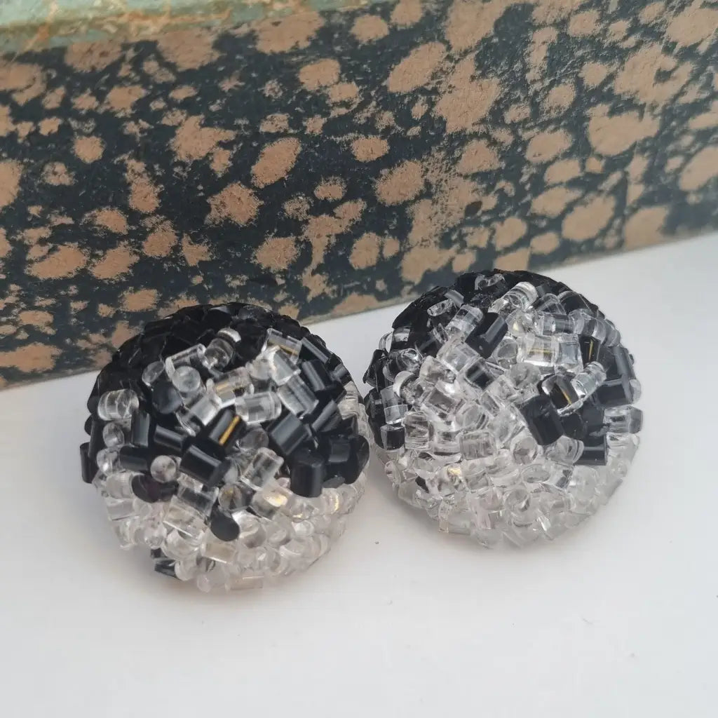 Pendientes de joyería plástico NOS para mujer pendientes clip vintage