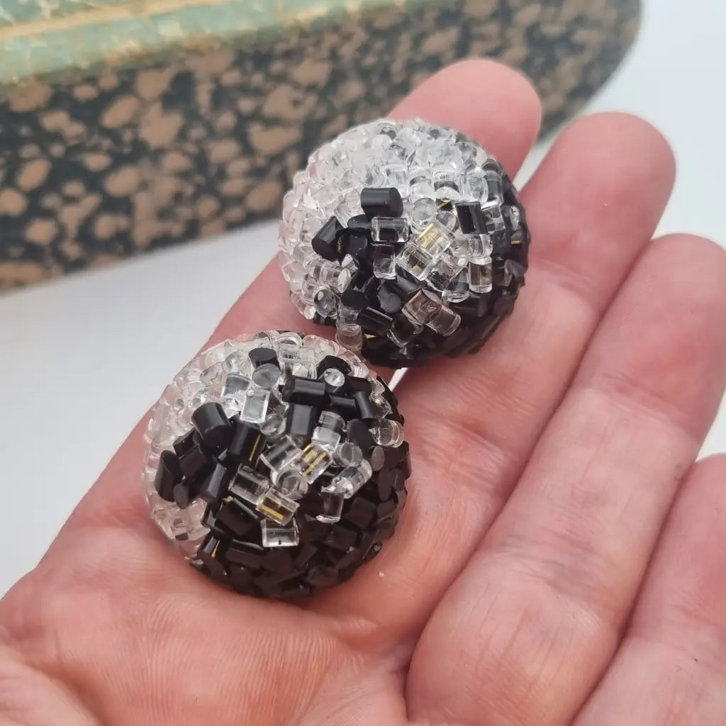 Pendientes de joyería plástico NOS para mujer pendientes clip vintage