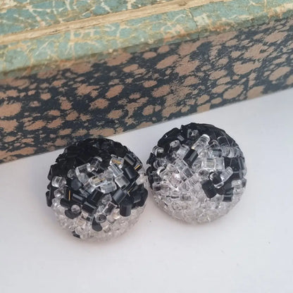 Pendientes de joyería plástico NOS para mujer pendientes clip vintage