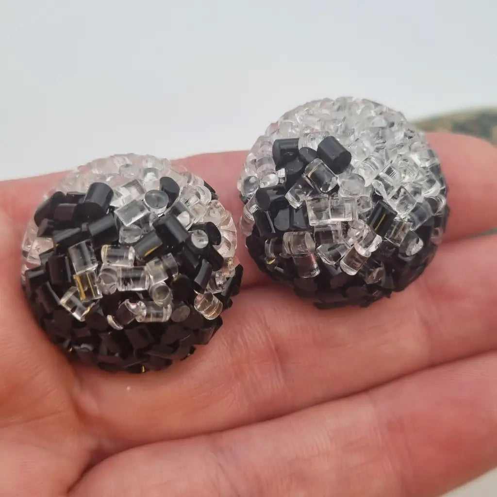 Pendientes de joyería plástico NOS para mujer pendientes clip vintage