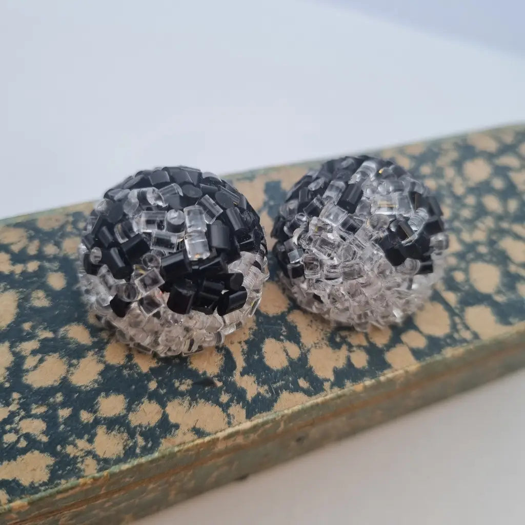 Pendientes de joyería plástico NOS para mujer pendientes clip vintage