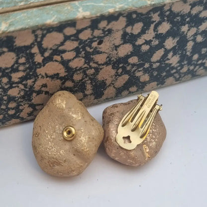 Pendientes de roca nos jewelry para mujer pendientes vintage con clip,