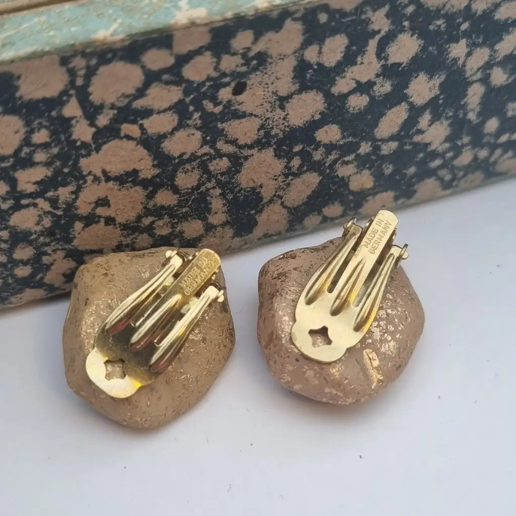 Pendientes de roca nos jewelry para mujer pendientes vintage con clip,