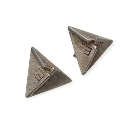 Pendientes Triangulares de Plata Daniel Vior Diseño 361 Elegancia Artesanal.