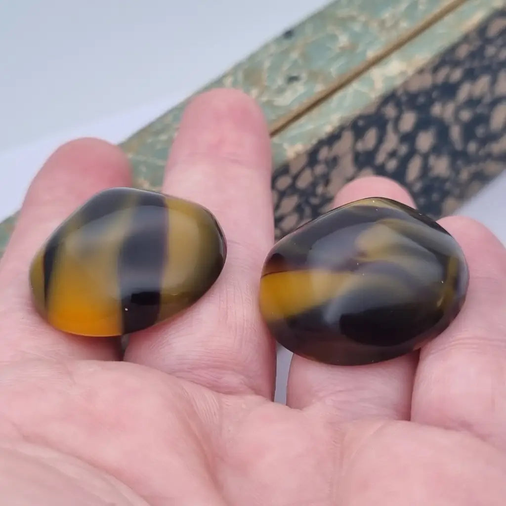 Pendientes vintage nos de plástico redondos grandes los 80,