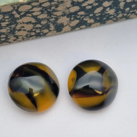 Pendientes vintage NOS de plástico redondos grandes los 80