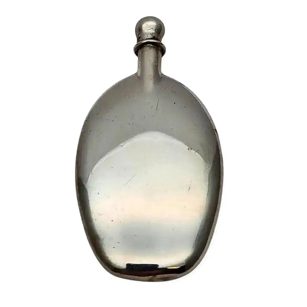 Perfumero colgante de plata antiguo · Frasco perfume joya vintage·