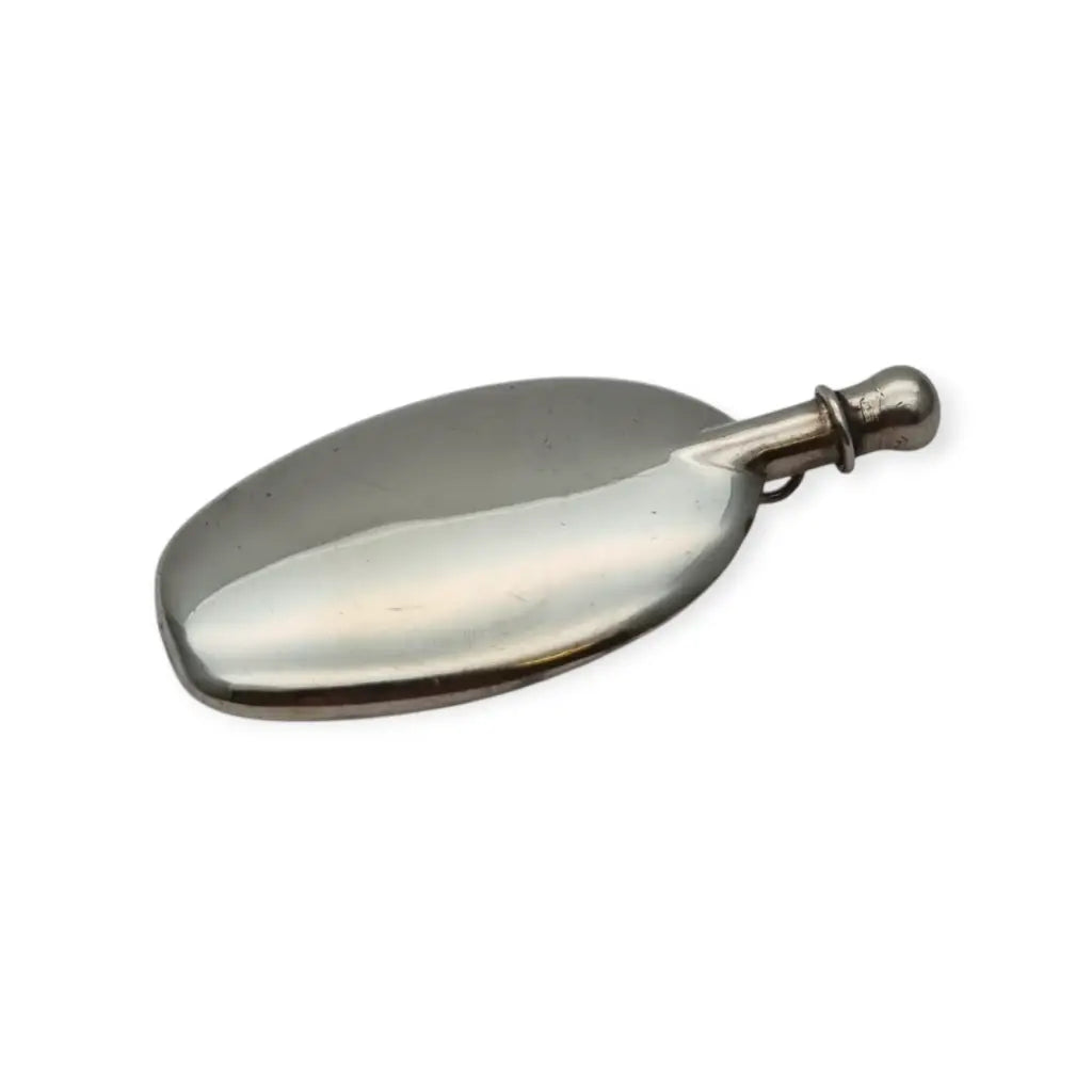 Perfumero colgante de plata antiguo · Frasco perfume joya vintage·