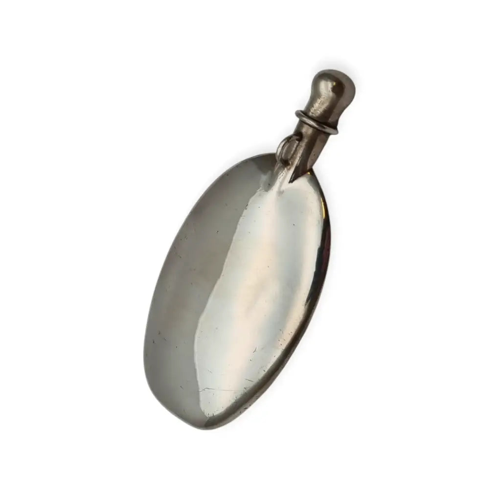 Perfumero colgante de plata antiguo · Frasco perfume joya vintage·