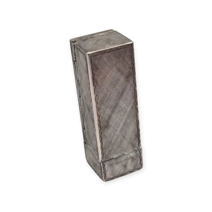 Pintalabios italiano en plata 800 con piedra azul claro diseño grabado Circa