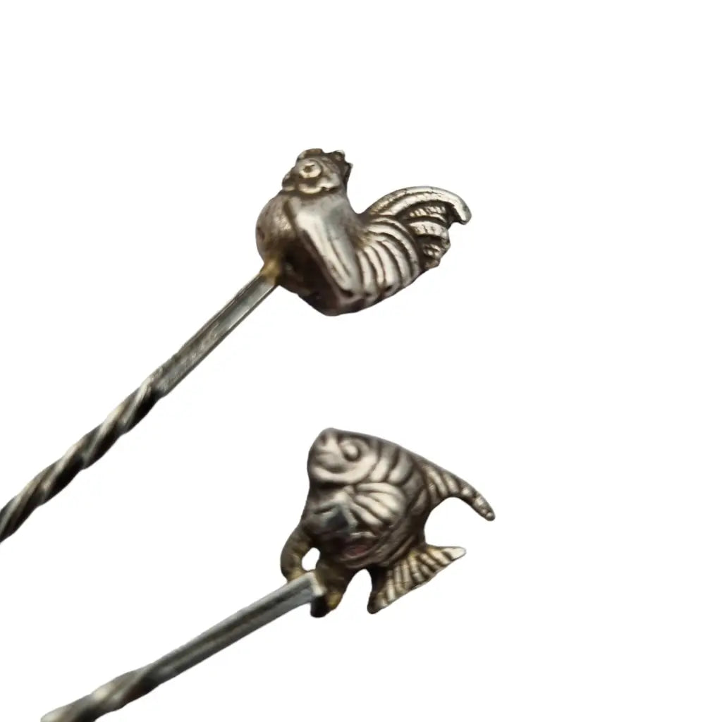 Palillos Silver Animal Topper Vajilla de Plata Ley Regalos Coleccionista