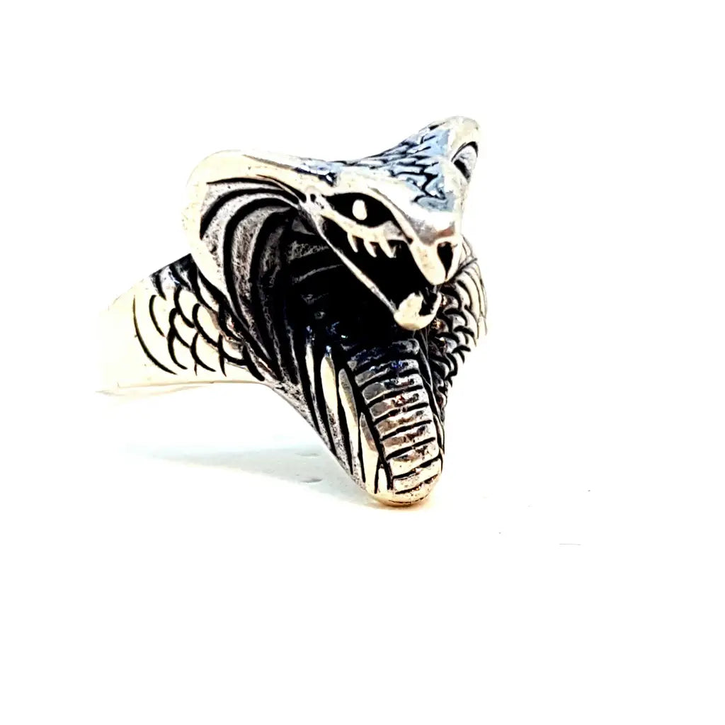 Anillo cobra serpiente plata de ley joya para mujer anillo