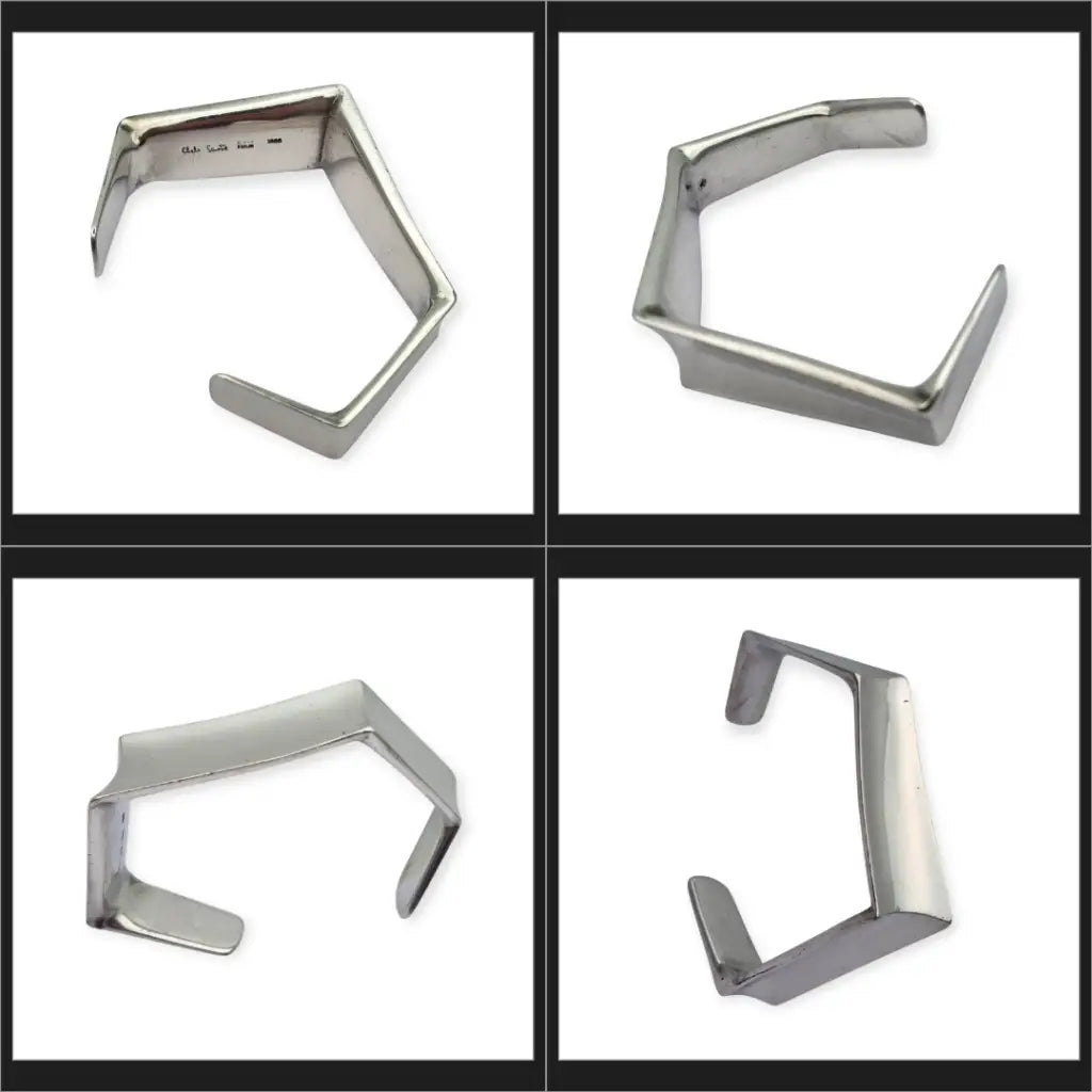 Pulsera de diseño firmada por Chelo Sastre plata 925 vintage año 1986.