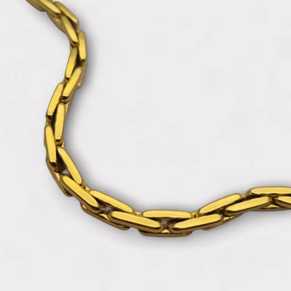 Pulsera de eslabones oro vintage para mujer joyería retro glamour los 80